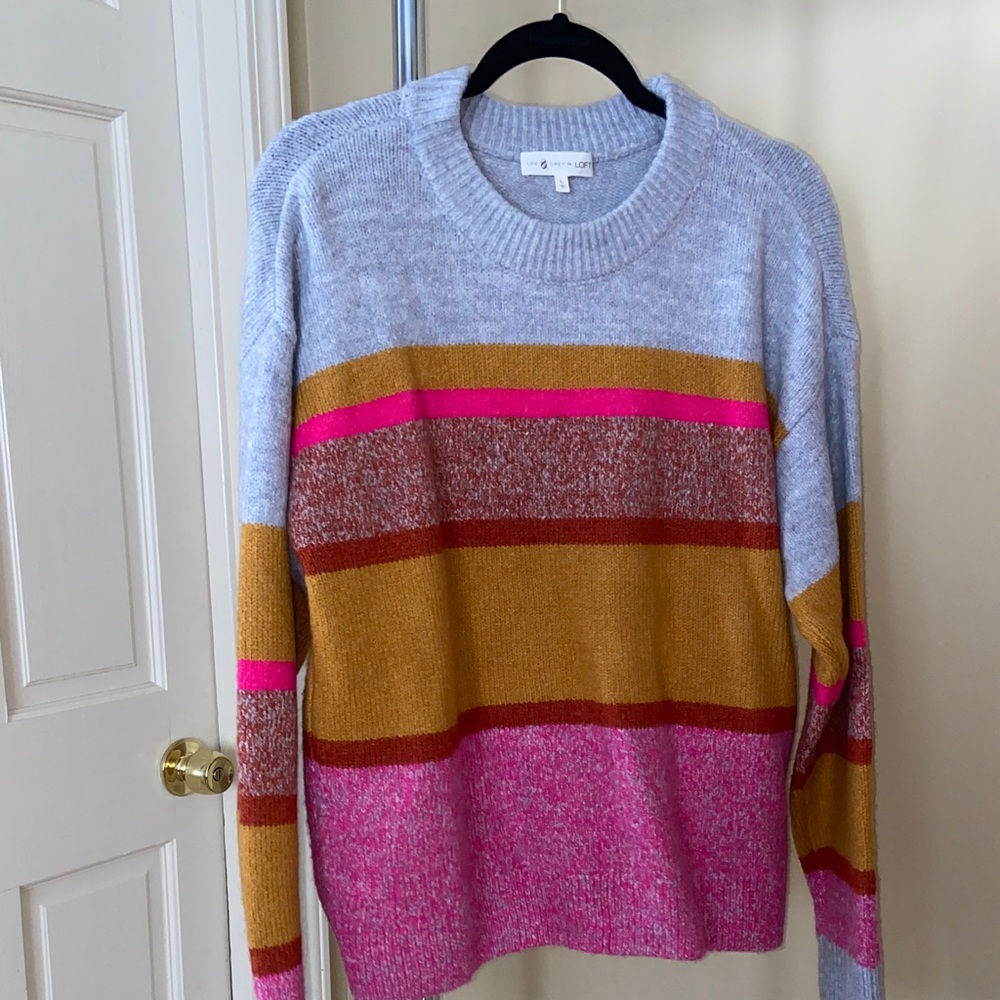 Lou & Grey Colorful Striped Women's Sweater